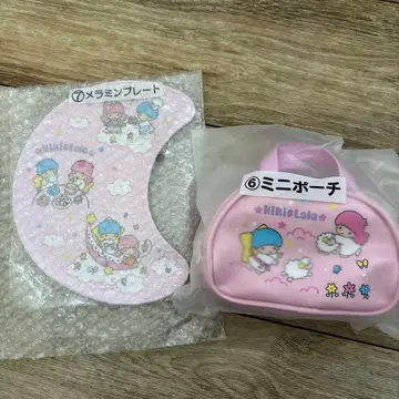 멜라민 플레이트와 미니 파우치 세트 키키라라 제일복권