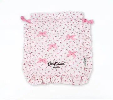 CathKidston 프릴 2 사이드 드로우 스트링 파우치 파우치 이치고