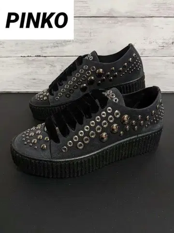 PINKO ISEO 1 SNEAKER 스웨이드 스니커즈 38 24.5