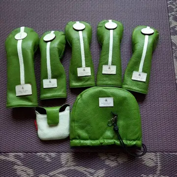 그린 가죽 골프헤드커버 세트