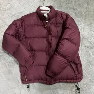 L.L.Bean 버건디 다운 자켓 M