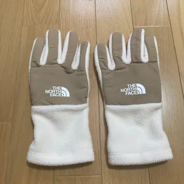 THE NORTH FACE 플리스 장갑 브라운/화이트 M