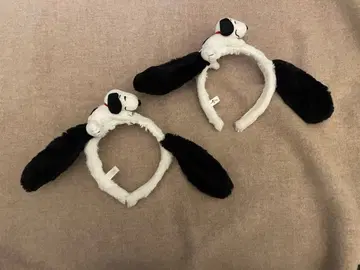 USJ 스누피 머리띠 페어 단품 구매 OK 새상품급