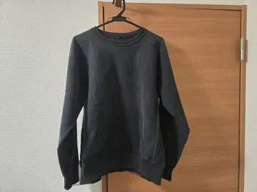 AURALEE 슈퍼 밀드 맨투맨 블랙