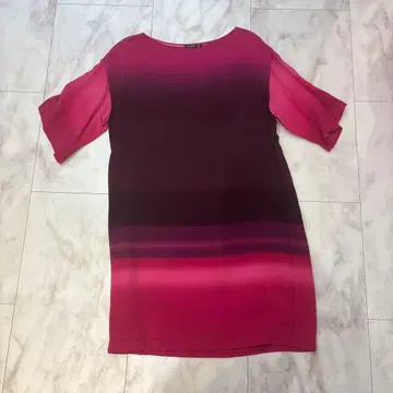 marimekko 그라데이션 핑크 튜닉