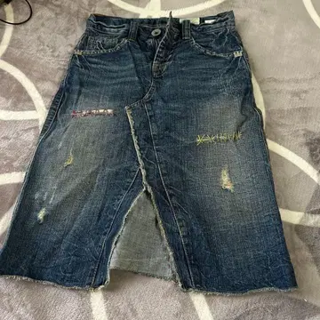 데님 타이트 스커트 S