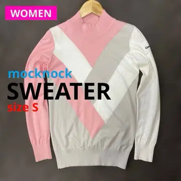 테일러메이드 여성용 모크넥 니트 스웨터 [ S ]