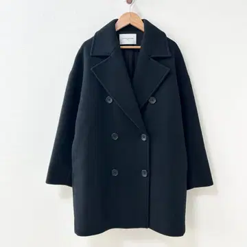 UNITED ARROWS 멜톤 P코트 블랙 36