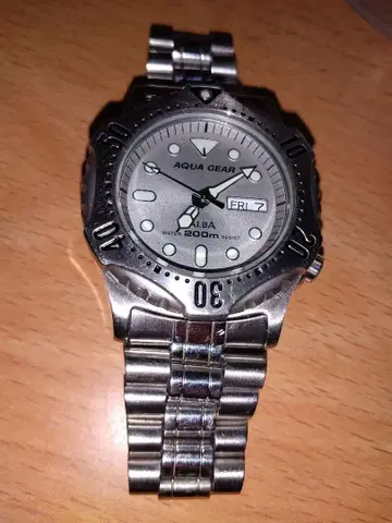 ALBA AQUA GEAR 빈티지 다이버 워치 SEIKO 가동품