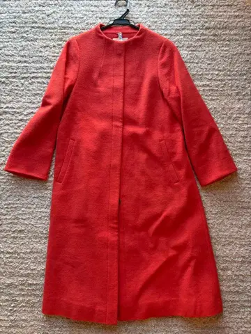 zelal 오렌지 롱 코트