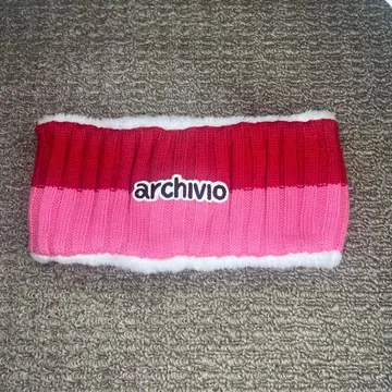 archivio 넥워머 빨간색 핑크