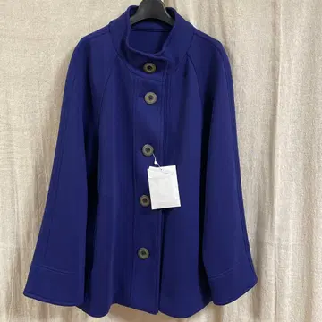 간사이비스 밝은 블루 버튼 부착 코트 11호