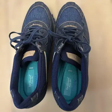 데님 통굽 스니커즈 24cm