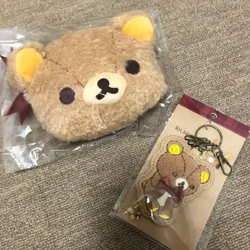 신출시 리락쿠마 로프트 한정판 봉제 인형 파우치 키링