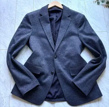 [오샤레] ZARA 테일러드 자켓 네이비 블루 폴리에스테르 L 사이즈