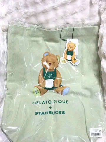 STARBUCKS gelato pique 베어 토트백