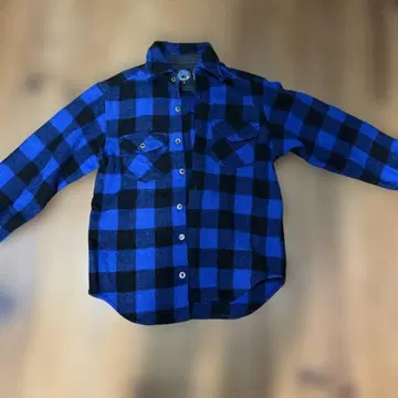 SWANDR I 파랑 블랙 체크 울 S 사이즈