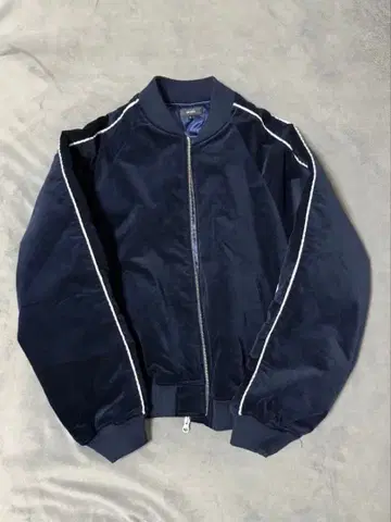 BEAMS 숏기장 블루종