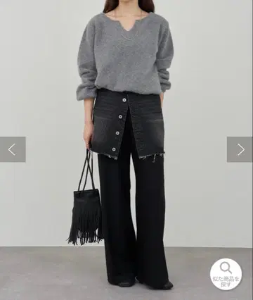 퍼 울 키 넥 니트