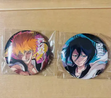 Bleach 캔뱃지 2개 세트 라메키라 이치고 루키아 블리치