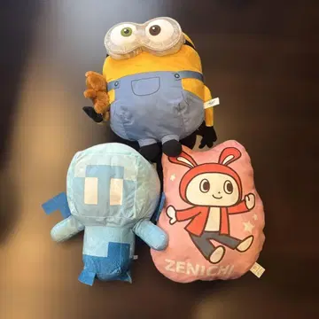 미니언 젠이치 마이크 봉제 인형 세트