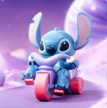 새상품 52TOYS 디즈니 스티치 자전거