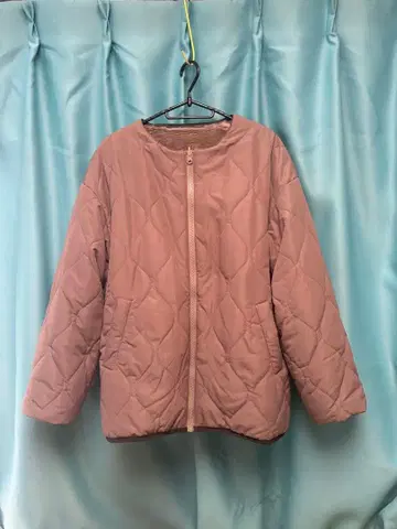 퀼팅 자켓 핑크