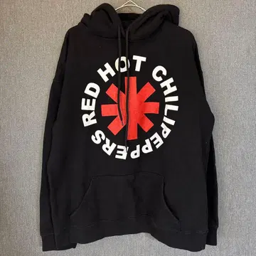 RED HOT CHILI PEPPERS 블랙 밴딩 후드티 렛치리