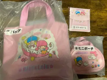 산리오 뽑기 키키라라 백 미러&빗 미니 파우치 세트