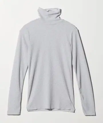 [ 새상품 ] 6(ROKU) 시어 와플 터틀넥 라이트 그레이