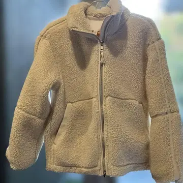 H&M 아이보리 플리스 자켓