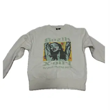 X-girl White 맨투맨