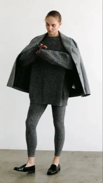 onit 실크 니트 레깅스 베이지 2