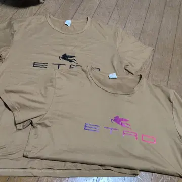ETRO 베이지 T셔츠 2개 세트