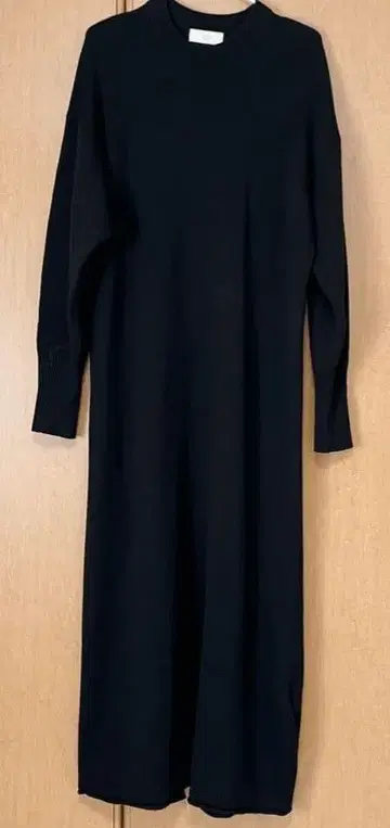 SLOBE IENA 워셔블 스무스 니트 원피스 블랙 맥시