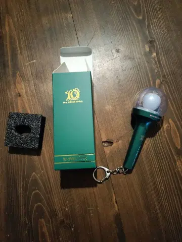 미세스 응원봉 키링 그린 컬러 박스 포함