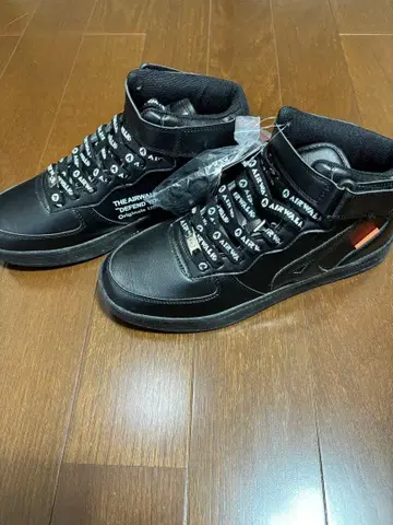 AIRWALK 남성용 미드컷 스니커즈 BLK 27.0cm