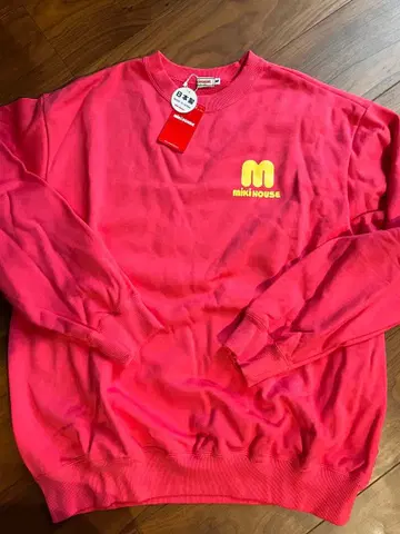 미키하우스 핑크 맨투맨 성인용 M