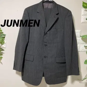 JUN 준 울 수트 사이드 벤트 상하의 세트 남성용 L 하자품