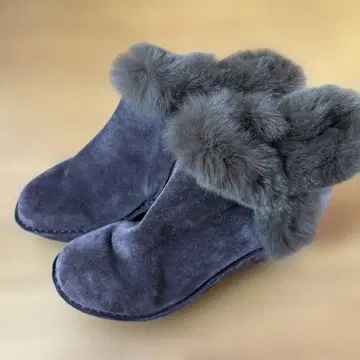 히나디 그린 퍼 어그 부츠