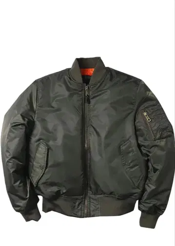 ZANBANG 나일론 자켓 MA-1 밀리터리 그린 L 사이즈