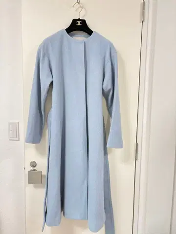 새상품급 ESTNATION 에스트네이션 노카라 롱 코트 벨트 포함