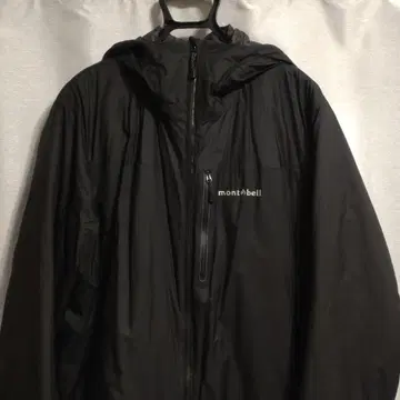 몽벨 블랙 겨울용 점퍼 후드 부착 사이즈 XL