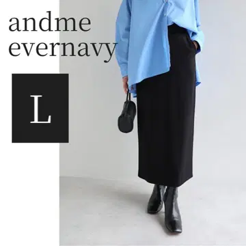 andme evernavy 분또 타이트 스커트 블랙 L 롱 스커트