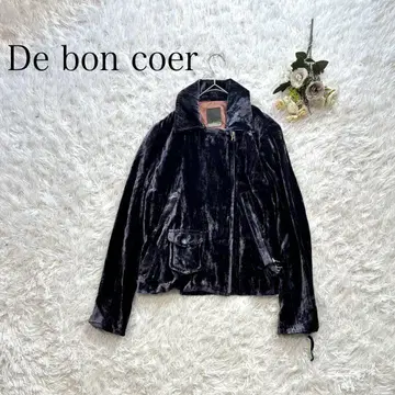 De bon coeur (드봉꾸르) 벨벳 자켓 일본제 퍼플