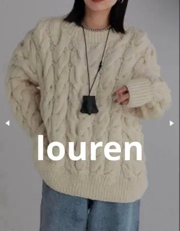 [ louren ] 네팔 핸드 니트 풀오버 니트