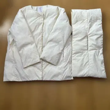 여성용 B:MING by BEAMS 머플러 포함 충전솜 블루종/사이즈 S