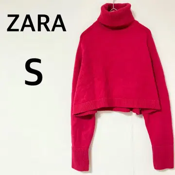 자라 ZARA 터틀넥 니트 [ S ] 스웨터 짧은 기장