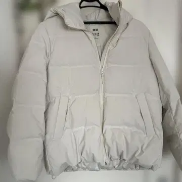 UNIQLO 경량 다운 자켓 M 화이트