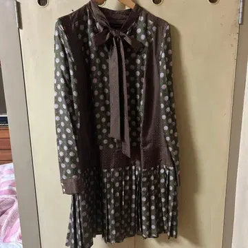 BANANA REPUBLIC 프린트 원피스 silk100%